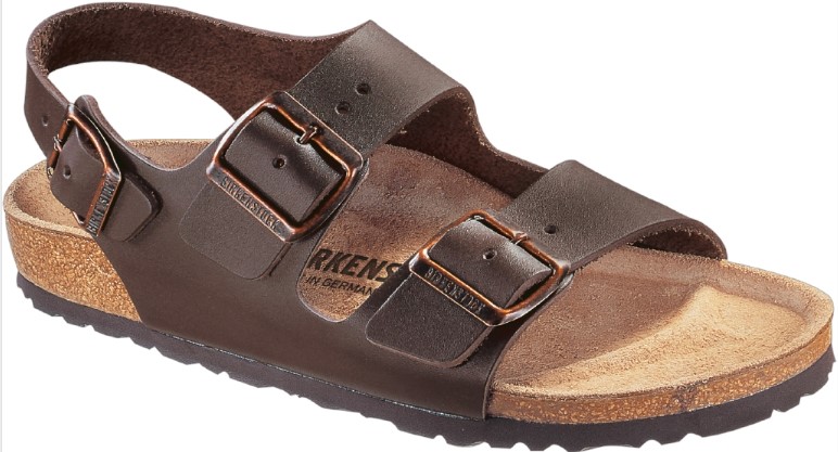 BIRKENSTOCK MILANO DARK BROWN LEATHER 39